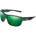 Huk Men's Spar Polarized Sunglasses Matte Souther Tier Subphantis Green Mirror Lens - Huk
