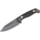 Boker Knives Life Fixed Blade Knife 3.94" Clip Point 440A Black Blade G-10 Handle Black - Boker
