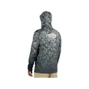 AFTCO Men's Grander Camo UVX Hoodie Gray Medium - AFTCO