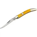Boker Knives Traditional Series 2.0 Texas Toothpick Pocket Knife 2.29" Clip Point D2 Satin Blade Bone Handle Yellow - Boker Knives