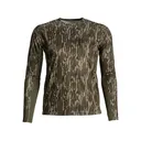 Blocker Outdoors Men's Finisher Turkey Performance Long Sleeve Crew Neck Shirt Mossy Oak Bottomland Medium - Blocker Outdoors