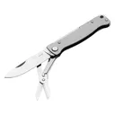Boker Knives Atlas Multi SW Pocket Knife 2.64" Drop Point Sandvik 12C27 Satin Blade Stainless Steel Handle Steel Stonewash - Boker