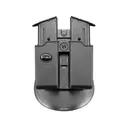 Fobus Evolution Roto Paddle Single Stack Double Magazine Pouch Ambidextrous 1911 45 ACP Polymer Black - Fobus