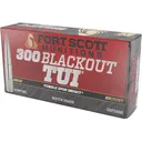 Fort Scott Munitions TUI 300 AAC Blackout (7.62x35mm) Ammo 150 Grain Solid Lead Free Box of 20 - Fort Scott Munitions
