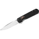 Boker Knives Braddock Black Pocket Knife 3.25" Drop Point 440B Satin Blade G-10 Handle Black - Boker