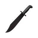 Cold Steel Black Bear Bowie Machete 12" 65MN Black Blade Polypropylene Handle Black - Cold Steel