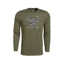 Vortex Optics Men's Digi Camo Core Logo Long Sleeve Crew Neck T Shirt Military Heather 2XL - Vortex Optics