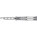 Schrade Alkemyst Trainer Pocket Knife 4" Clip Point Stainless Bead Blasted Blade Stainless Steel Handle Stainless - Schrade