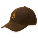 Browning Mens Dura-Wax 3-D Buckmark Hat Brown - Browning