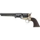 Pietta 1851 CSA Commermorative Black Powder Revolver 44 Caliber 7.5" Blued Barrel Brass Frame Brown Grip - Pietta