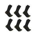 Carhartt Men's Midweight Crew Socks Black Large 6 Pk - Carhartt
