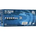 Federal American Eagle 22-250 Remington Ammo 50 Grain Jacketed Hollow Point Case of 200 (10 Boxes of 20) - Federal Premium