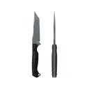 Toor Knives Krypteia T Fixed Blade Knife 4" Tanto Point CPM-M4 Phantom Gray Blade G-10 Handle Black - Toor Knives