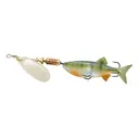 Mepps Comet Mino Inline Spinner 2 1/2" with Perch Mino Silver Blade 5/16 oz - Mepps