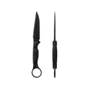 Toor Knives Serpent S Fixed Blade Knife 3.75" Drop Point CPM-M4 Socom Black Blade G-10 Handle Black - Toor Knives