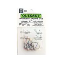Quikset Weedless Crappie 1/16oz Round Ball Jighead Unpainted Gold #2 Hook - Quikset