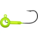 Crappie Magnet Eye Hole Round 1/64oz Jighead Chartreuse - Crappie Magnet