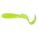 Mister Twister Teenie Curly Tail 2" Grub Chartreuse 20PK - Mister Twister