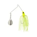 Strike King Micro-King Single Colorado Spinnerbait 1/16oz Chartreuse Head Chartreuse Skirt Nickel - Strike King
