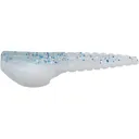 Crappie Magnet Roo Grub White Blue Silver Flash - Crappie Magnet