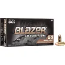Blazer Brass 9mm Luger Ammo 115 Grain Full Metal Jacket Case of 1000 (20 Boxes of 50) - Blazer