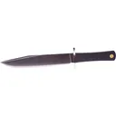 Cold Steel Trail Master Bowie Fixed Blade Knife 9.5" Clip Point San-Mai III Stainless Blade Kray-Ex Handle Black - Cold Steel