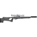 Hogue Rubber OverMolded Thumbhole Rifle Stock Ruger 10/22 Takedown Standard Barrel Channel Synthetic Slate Gray - Hogue