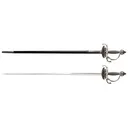 Cold Steel Cavalier Rapier Sword 36" 1055 Carbon Steel Blade Steel Handle - Cold Steel