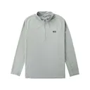 AFTCO Men's Air O Mesh Tech Shirt Harbor Gray Heather 2XL - Aftco