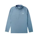 AFTCO Men's Air O Mesh Tech Shirt Bering Sea Heather XL - Aftco