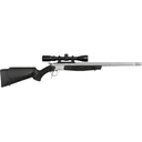 CVA Scout V2 Single Shot Rifle 35 Whelen 25" Fluted Stainless Steel Barrel Stainless Frame Black Ambidextrous Stock with Scope - Connecticut Valley Arms