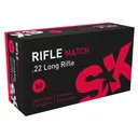 SK Rifle Match 22LR Ammo 40 Grain Round Nose Box of 500 (10 Boxes of 50) - SK