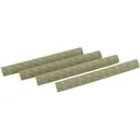 Hexmag WedgeLok Rail Cover M-LOK 4-Slot Polymer Flat Dark Earth 4PK - HEXMAG