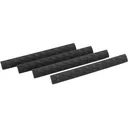 Hexmag WedgeLok Rail Cover M-LOK 4-Slot Polymer Black 4PK - HEXMAG
