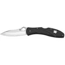 Spyderco Centofante 3 Folding Knife 3-1/8" VG-10 Stainless Steel Blade Polymer Handle Black - Spyderco