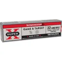 Winchester Super X High Velocity 22LR Ammo 40 Grain Plated Round Nose Case of 2000 (20 Boxes of 100) - Winchester
