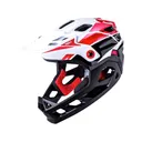 Kali Protectives Maya Full Face Bike Helmet Youth White/Red/Black - Kali Protectives