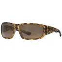 Huk Men's Spearpoint Polarized Sunglasses Tort Frame Brown Lens - Huk