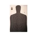 NRA Official Silhouette Target B-27E 50-Yard Paper Black/White 100PK - Nra