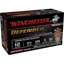 Winchester Defender 12 Gauge Ammo 2-3/4" #00 Buckshot 9 Pellets Case of 100 (10 Boxes of 10) - Winchester