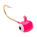 Mr. Crappie Teen-Zee Sausage Head 1/16oz Football Jighead Pink - Mr. Crappie