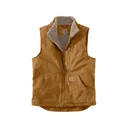 Carhartt Men's Washed Duck Sherpa Lined Mock Neck Insulated Vest Carhartt Brown 2XL - Carhartt