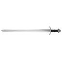 Cold Steel Viking Sword 30-1/4" 1055 Carbon Steel Blade Leather Wrapped Handle Black - Cold Steel