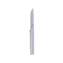 CRKT Stylus Pocket Knife 3.21" Drop Point CPM S35VN Brushed Blade Titanium Handle Gray - CRKT