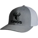 Kings Camo Men's Embroidered Logo Hat Heather Gray/White One Size Fits Most - Kings Camo