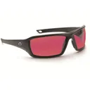 Walker's Forge Full Frame Shooting Glasses With Case Black Frame/Rose Lens - Walkers Game Ear