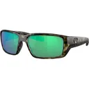 Costa Del Mar Men's Fantail Pro Polarized Sunglasses Matte Wetlands Frame Green Mirror Glass Lens - Costa Del Mar