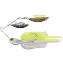Megabass SV-3 Double Willow Spinnerbait 3/8oz White Chartreuse Nickel/Gold - Megabass