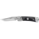 Uncle Henry PLB5 Pocket Knife 2.9" Clip Point 7Cr13 Satin Blade Laminated Wood Handle Black - Uncle Henry