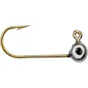 Mr. Crappie Teen-Zee Sausage Head 1/32oz Football Jighead Black - Mr. Crappie